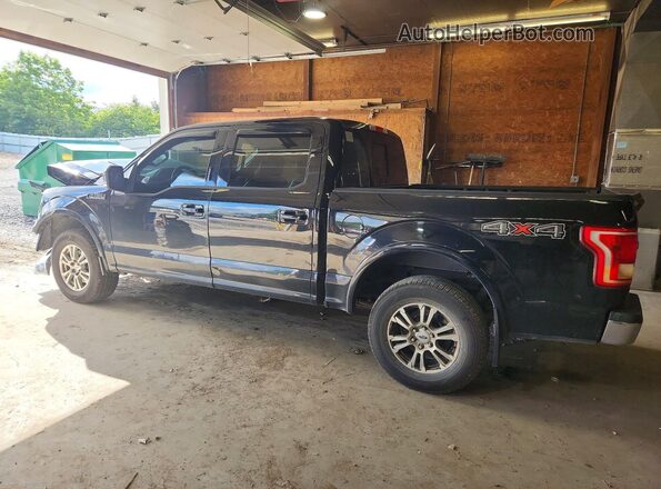 1FTEW1EF8HFA89445 2017 FORD F150 Черный Задняя левая четверть
