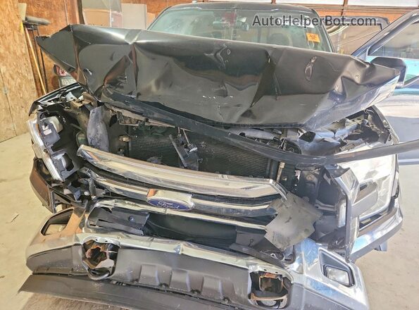 1FTEW1EF8HFA89445 2017 FORD F150 Черный Вид задней части салона