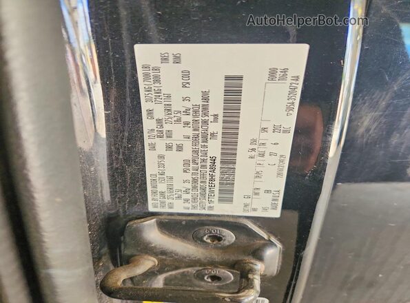 1FTEW1EF8HFA89445 2017 FORD F150 Черный Вид подкапотного пространства