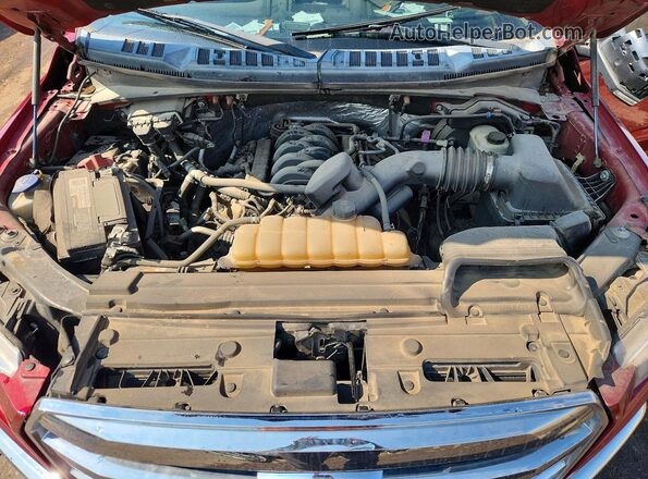 1FTEW1EF8HFB24422 2017 FORD F150 Red Սալոնի հետևի տեսք