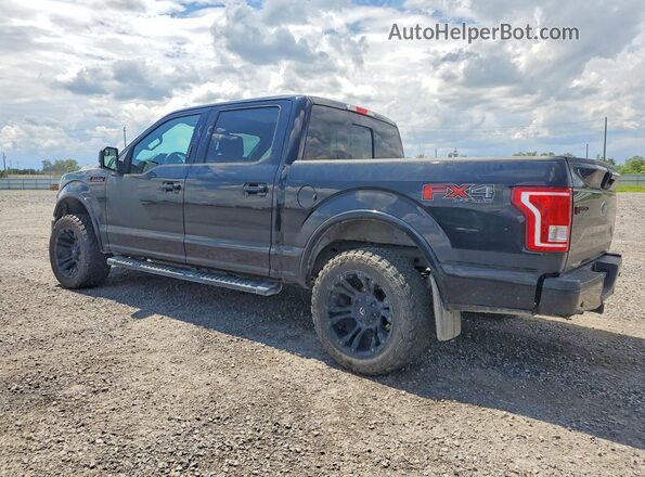 1FTEW1EF8HFC24410 2017 FORD F150 Black Trasero izquierdo