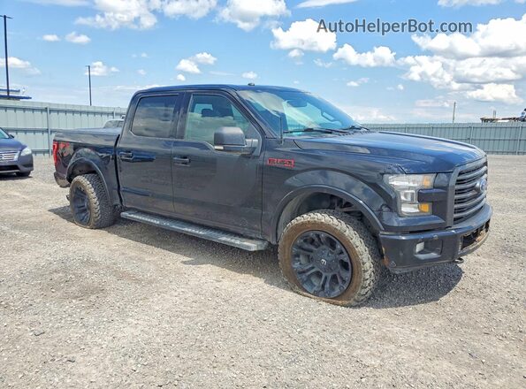 1FTEW1EF8HFC24410 2017 FORD F150 Black Delantero derecho
