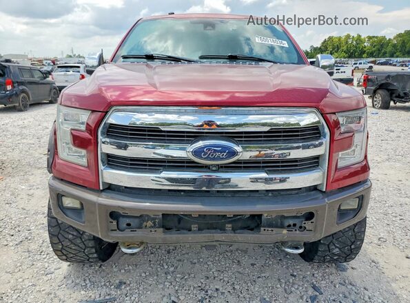 1FTEW1EF9GFA29771 2016 FORD F150 Red Front view