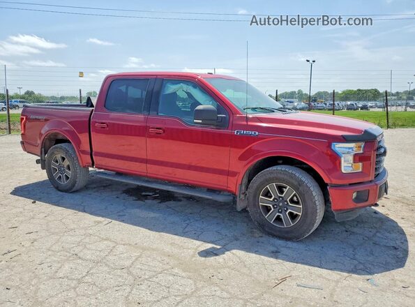 1FTEW1EF9GFA62320 2016 FORD F150 Красный Передняя правая четверть