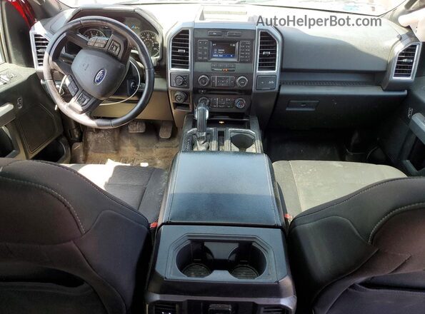 1FTEW1EF9GFA62320 2016 FORD F150 Красный Вид панели приборов