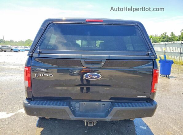1FTEW1EF9GFC25449 2016 FORD F150 Black უკანა ხედი