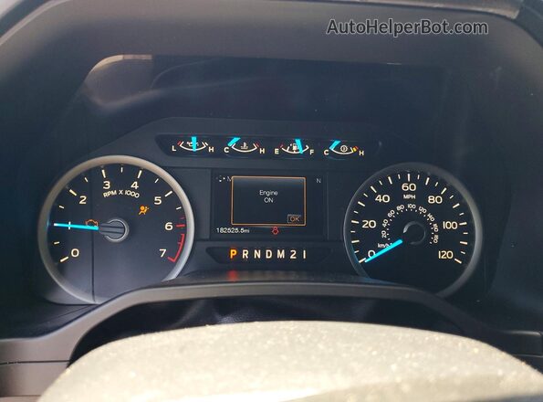 1FTEW1EF9GFC25449 2016 FORD F150 Black ხელსაწყოთა პანელის ხედი