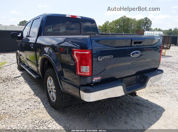 1FTEW1EF9GFC27699 2016 FORD F150 Blue Trasero izquierdo