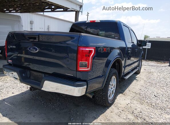1FTEW1EF9GFC27699 2016 FORD F150 Blue Trasero derecho