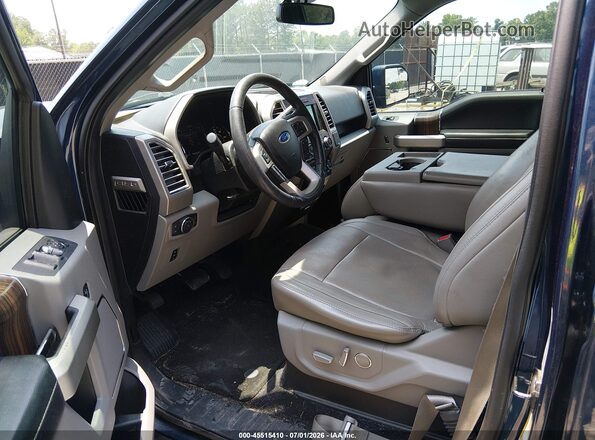 1FTEW1EF9GFC27699 2016 FORD F150 Blue Vista interior delantera