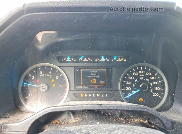 1FTEW1EFXGFD05956 2016 FORD F150 Gray Սարքավորումների վահանակի տեսք