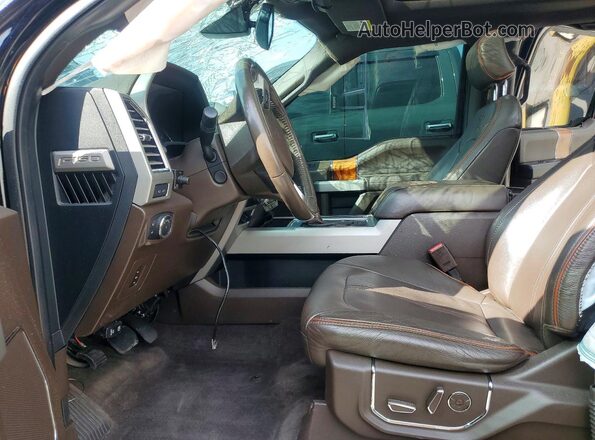 1FTEW1EFXHFA25343 2017 FORD F150 Black Widok wnętrza z przodu
