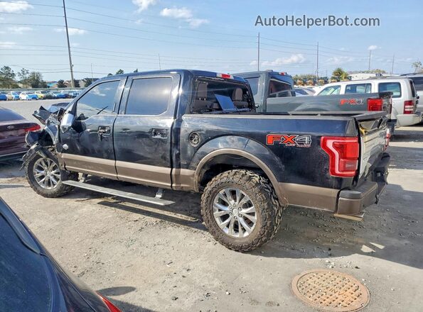 1FTEW1EFXHFA25343 2017 FORD F150 Black Tył lewy