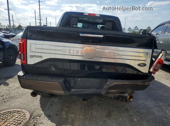 1FTEW1EFXHFA25343 2017 FORD F150 Black Widok z tyłu