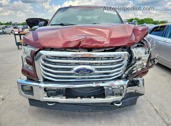 1FTEW1EFXHKC23542 2017 FORD F150 Red Դիմացի տեսք