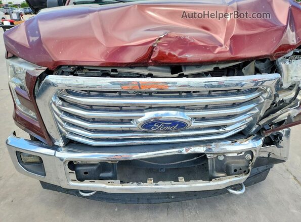 1FTEW1EFXHKC23542 2017 FORD F150 Red Սալոնի հետևի տեսք