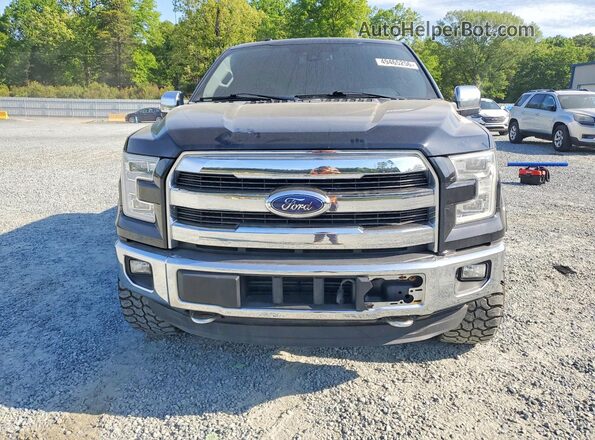 1FTEW1EG0GFA24662 2016 FORD F150 Black Front view