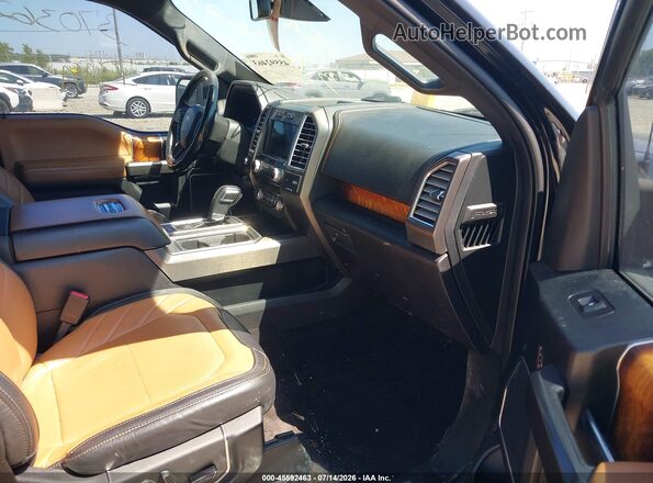 1FTEW1EG0GFD51935 2016 FORD F150 Black წინა სალონის ხედი