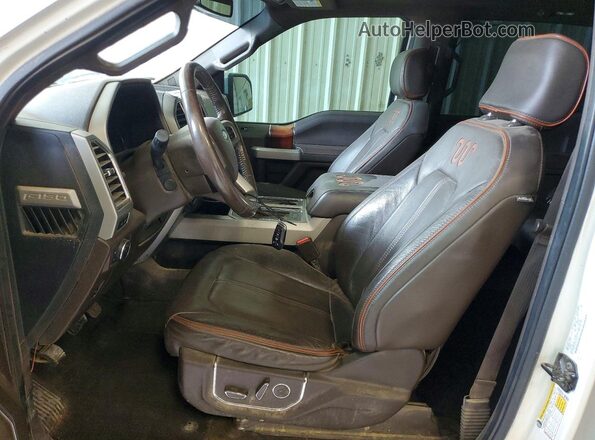 1FTEW1EG0GFD54415 2016 FORD F150 White Вид салону спереду