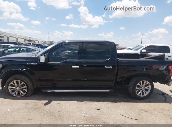 1FTEW1EG0GKD21485 2016 FORD F150 Black Вид задньої частини салону
