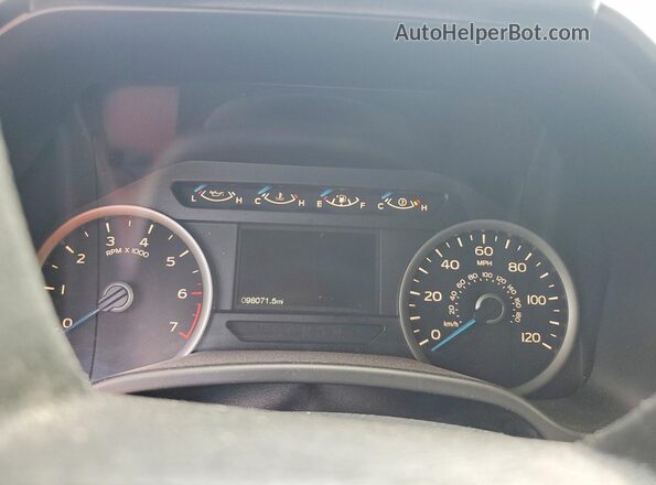 1FTEW1EG0HFB47119 2017 FORD F150 Gray ხელსაწყოთა პანელის ხედი