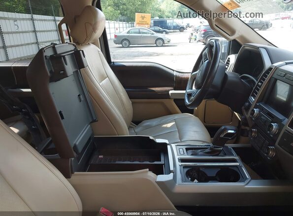 1FTEW1EG0JFC27199 2018 FORD F150 Brown Вид салону спереду