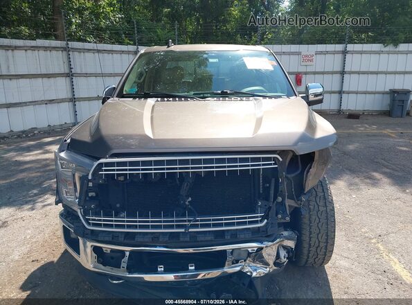 1FTEW1EG0JFC27199 2018 FORD F150 Brown Вид панелі приладів
