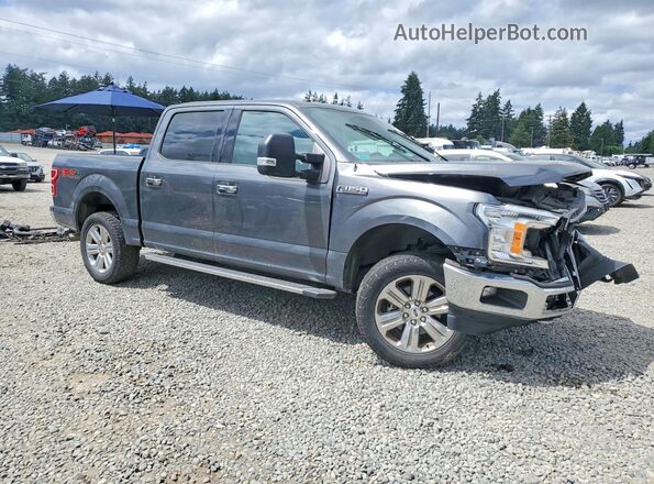 1FTEW1EG0JFD03911 2018 FORD F150 Gray Przód prawy