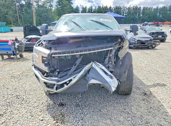1FTEW1EG0JFD03911 2018 FORD F150 Gray Widok z przodu