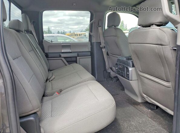 1FTEW1EG0JFD03911 2018 FORD F150 Gray Widok tylnych siedzeń