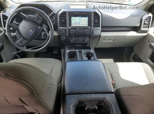 1FTEW1EG0JFD03911 2018 FORD F150 Gray Widok deski rozdzielczej