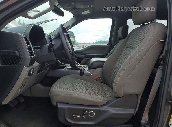 1FTEW1EG0JFD03911 2018 FORD F150 Gray Widok wnętrza z przodu