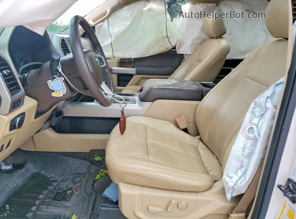 1FTEW1EG0JKF66438 2018 FORD F150 Белый Вид салона спереди