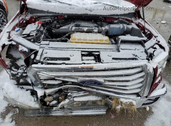 1FTEW1EG1HFA66131 2017 FORD F150 Красный Вид задней части салона