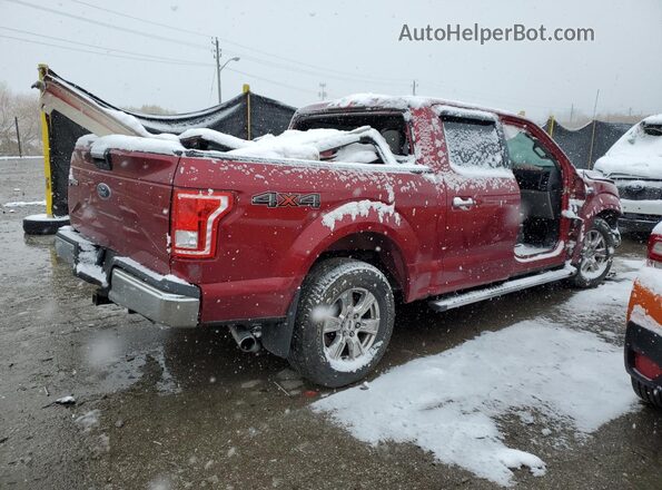 1FTEW1EG1HFA66131 2017 FORD F150 Красный Задняя правая четверть