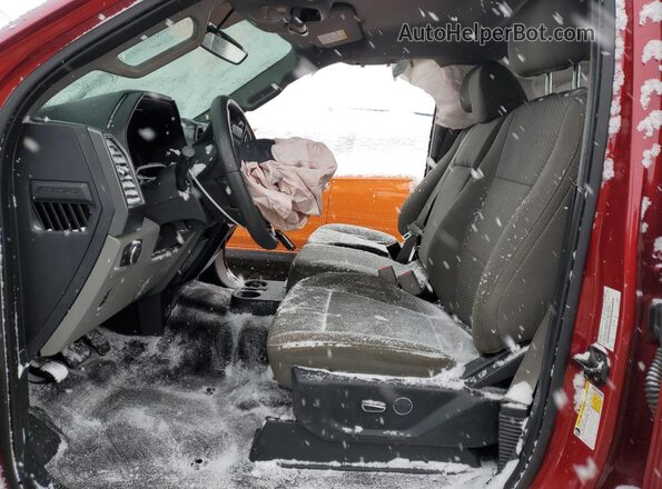 1FTEW1EG1HFA66131 2017 FORD F150 Красный Вид салона спереди