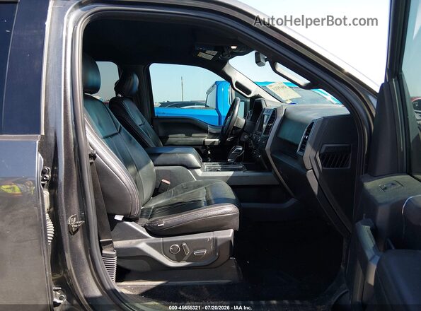 1FTEW1EG1HFA97315 2017 FORD F150 Серый Вид салона спереди