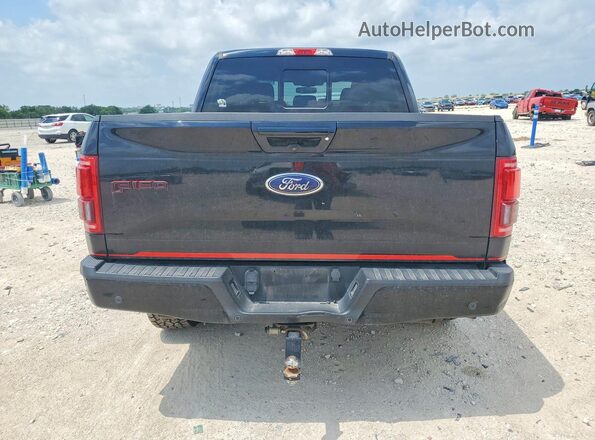 1FTEW1EG1HFB09527 2017 FORD F150 Black Rear view