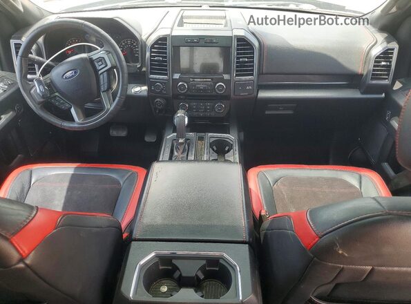 1FTEW1EG1HFB09527 2017 FORD F150 Black Dashboard view
