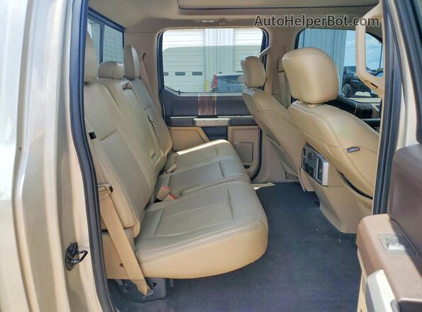 1FTEW1EG1JFB78711 2018 FORD F150 Tan Rear seats view