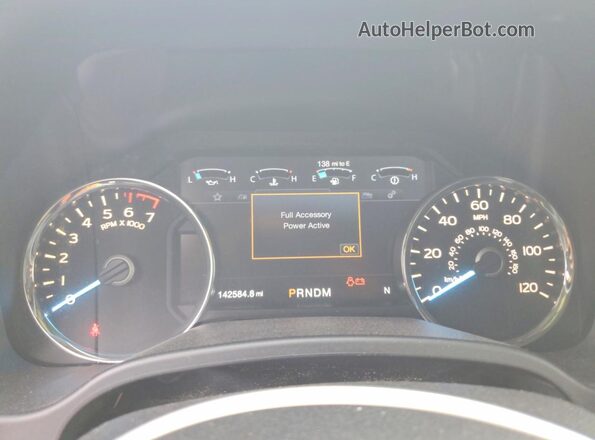 1FTEW1EG1JKC19233 2018 FORD F150 Black Instrument cluster view