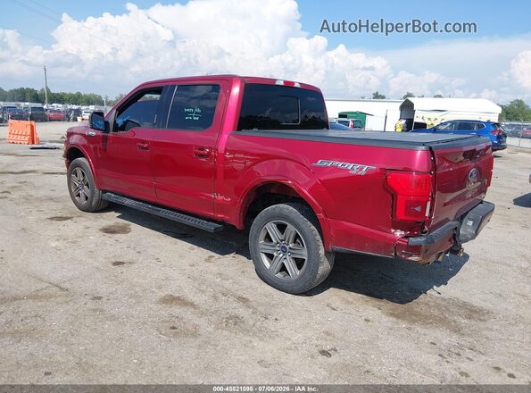 1FTEW1EG1JKC29647 2018 FORD F150 Red უკანა მარცხენა