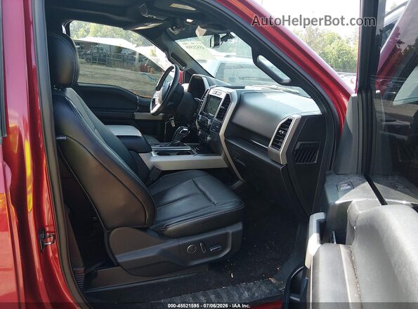 1FTEW1EG1JKC29647 2018 FORD F150 Red წინა სალონის ხედი