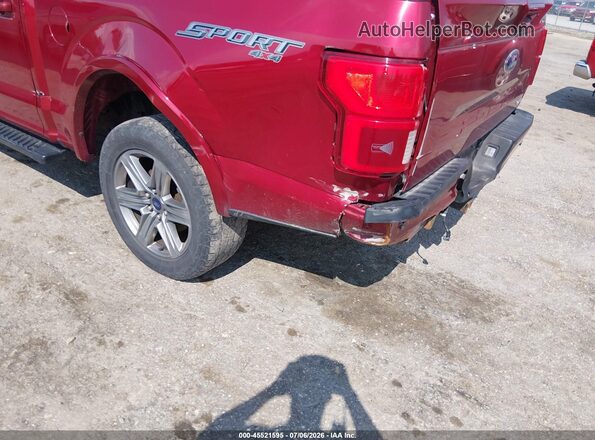 1FTEW1EG1JKC29647 2018 FORD F150 Red წინა ხედი