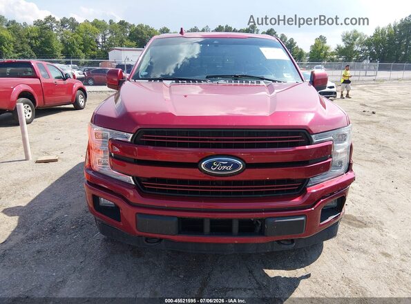 1FTEW1EG1JKC29647 2018 FORD F150 Red ხელსაწყოთა პანელის ხედი
