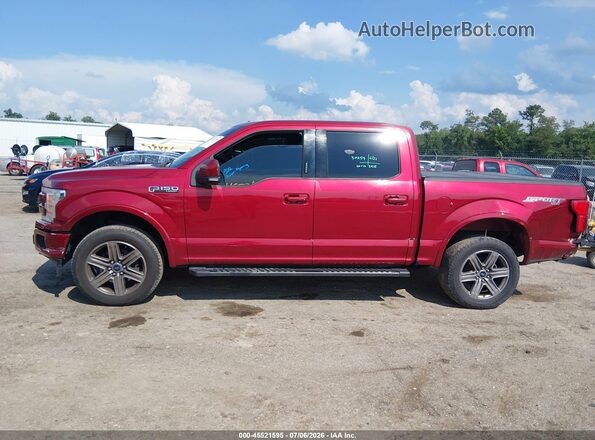 1FTEW1EG1JKC29647 2018 FORD F150 Red სალონის 360-გრადუსიანი ხედი