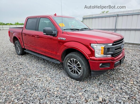 1FTEW1EG1JKC31740 2018 FORD F150 Red Przód prawy