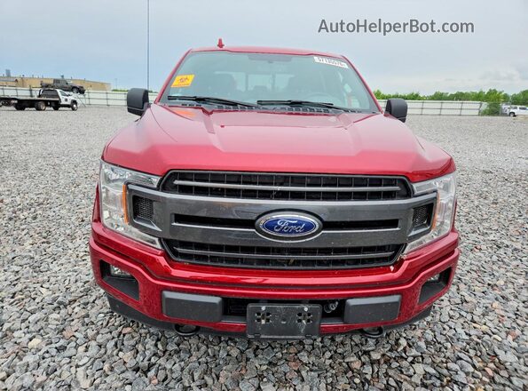 1FTEW1EG1JKC31740 2018 FORD F150 Red Widok z przodu