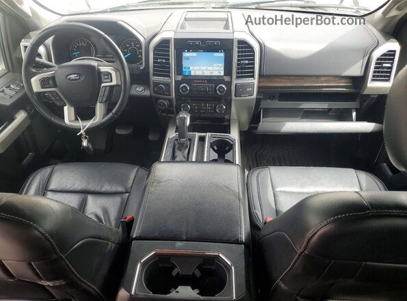 1FTEW1EG1JKC65130 2018 FORD F150 White Առջևի վահանակի տեսք