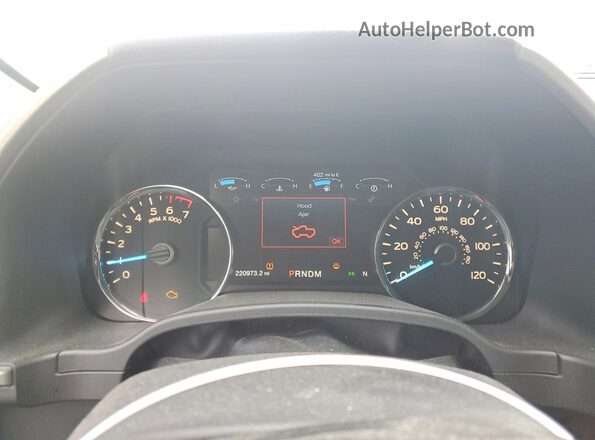 1FTEW1EG1JKC65130 2018 FORD F150 White Սարքավորումների վահանակի տեսք